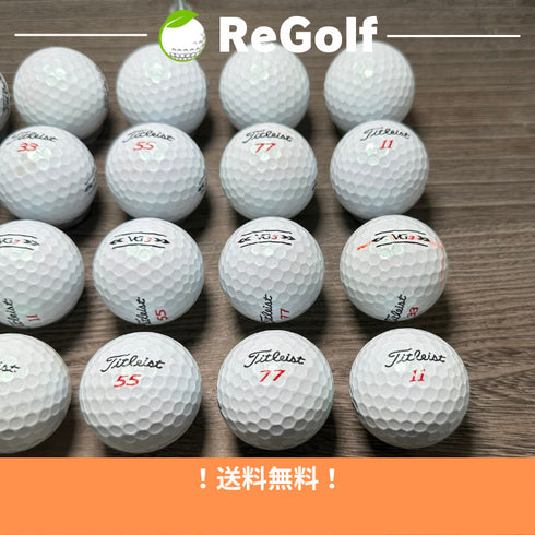 【中古】 ロストボール タイトリスト VG3 ホワイト 2022年モデル 20球 Cランク ゴルフボール リゴルフ